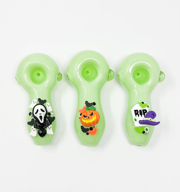 Halloween Horror Glass Hand Pipe