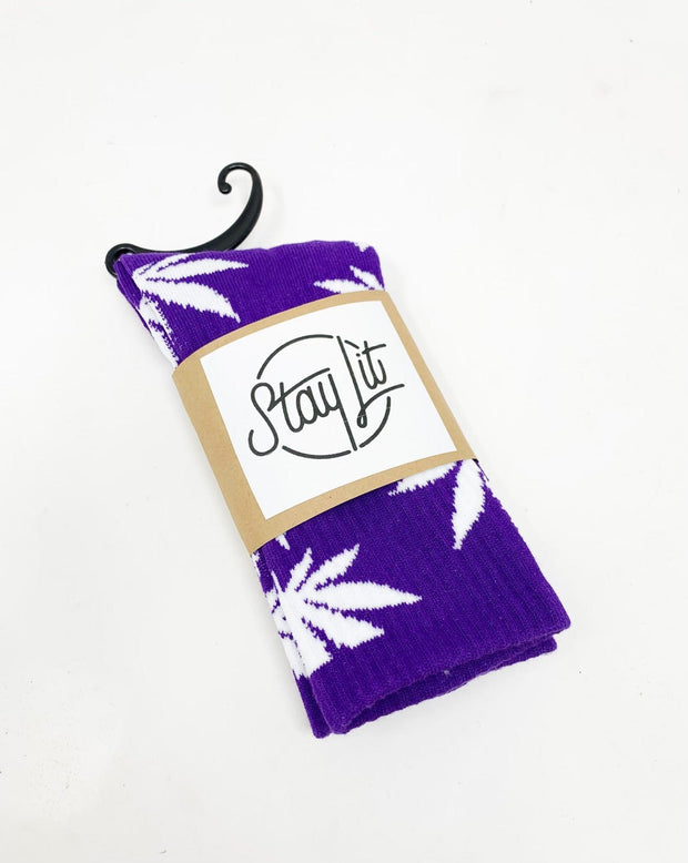 StayLit Weed Leaf Socks
