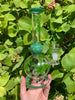 Green Weed Leaves Glass Water Pipe/Dab Rig