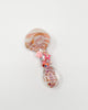 Pink Swirl Star Heart Crystal Glass Hand Pipe