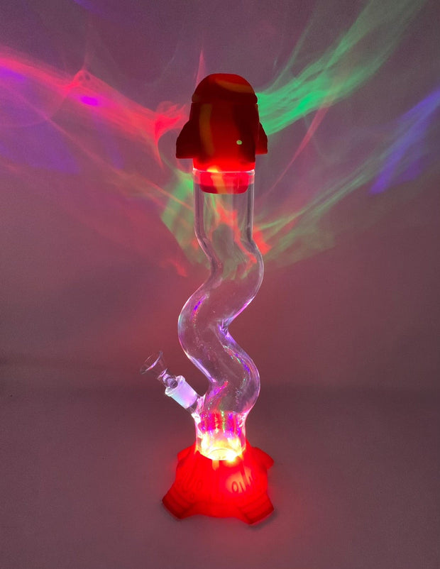 Rocketship LED Silicone Water Pipe/Bong
