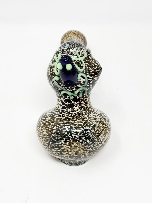 Frog Speckled Glass Hand Pipe/Hammer Bubbler