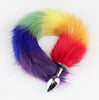 Rainbow Fox Tail Anal Plug