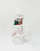 Frosti The Snowman Glass Water Hand Pipe/Dab Rig