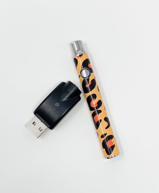 510 Threaded Battery Cheetah Leopard Print Starter Kit