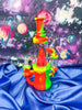 Silicone Rasta Rocket Glass Water Pipe & Ray Gun Torch Set