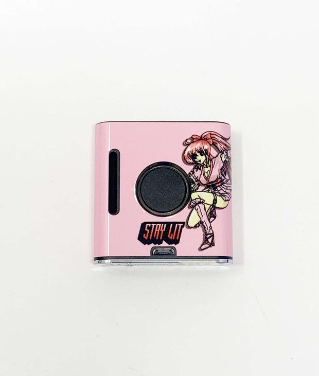 510 Threaded VMod Battery Pink Ninja Anime Girl Starter Kit