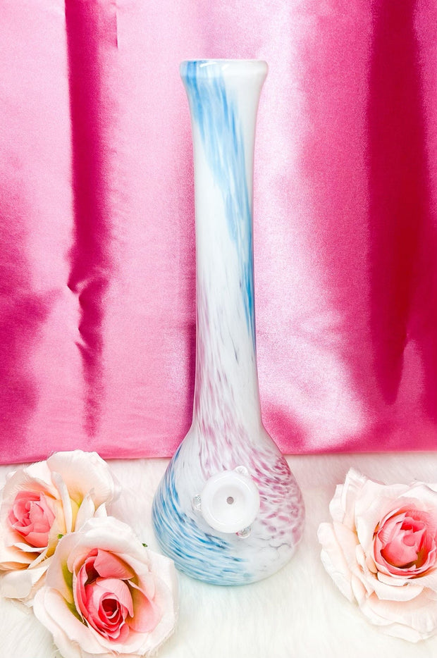 Noble Glass Cotton Candy Beaker Heady Glass Water Pipe/Bong