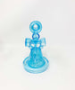 StayLit Blue RayGun 3 Chamber Recycler Glass Hand Pipe/Dab Rig
