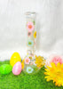 Pastel Iridescent Dried Floral Glass Water Pipe/Bong