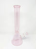 Pretty In Pink 16in Glass Water Pipe/Bong