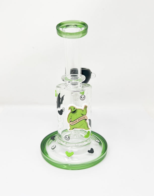 Oogie Boogie Bent Neck Glass Water Pipe/Rig