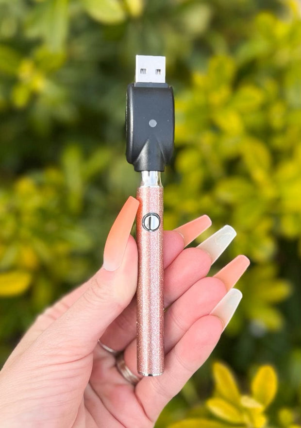 510 Threaded Battery Rose Gold Glitter Starter Kit