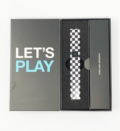 PlugPlay Black White Checkered Battery Starter Kit