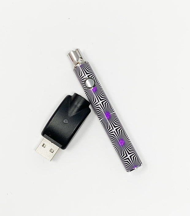 510 Threaded Battery Purple Optical Illusion Starter Kit