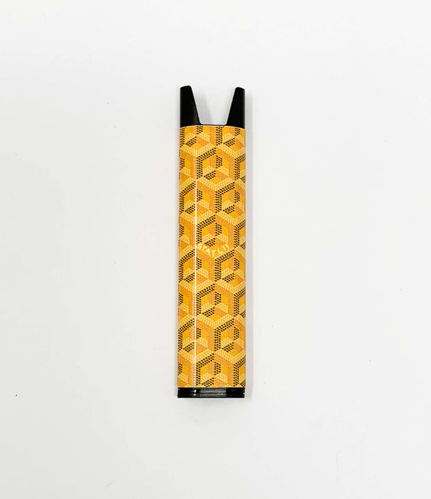 Stiiizy Pen Yellow Geometric Battery Starter Kit