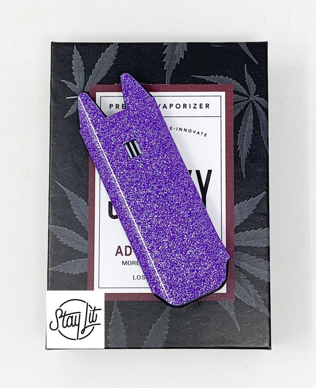 Purple Silver Glitter Biiig Stiiizy