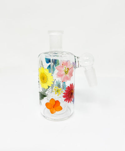 Rainbow Dried Floral Ash Catcher