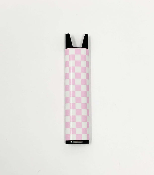 Stiiizy Pen Pink Checkered Designer Battery Vape Pen Starter Kit