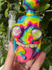 Trippy Rainbow Fiend #1 Bent Neck Glass Water Pipe/Rig