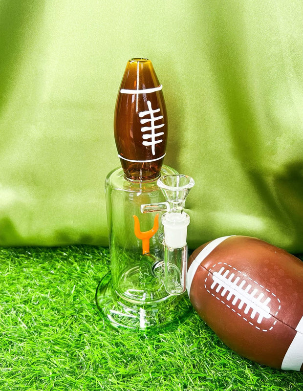 Football 9inch Glass Water Hand Pipe/Dab Rig