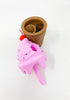 Pink Silicone Ice Cream Cone Water Pipe/Bong