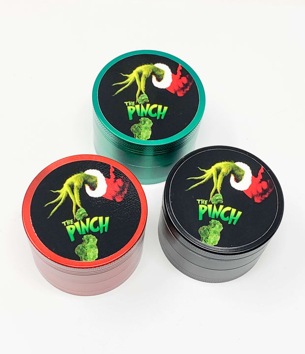 Christmas Grinch Herb Grinder 4 Piece 55mm W/ Cleaning Tool