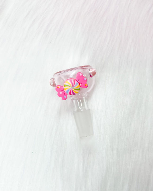 Pink Candy 14mm Glass Bowl