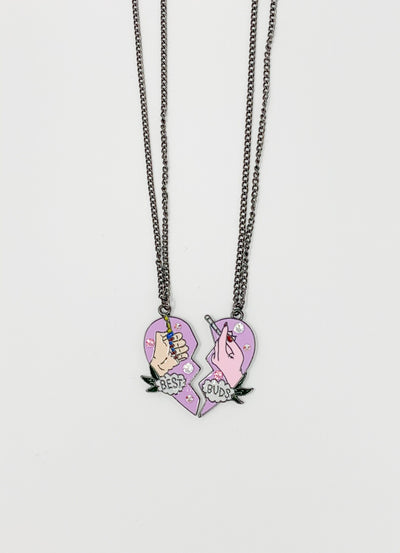 Crystal Best Buds Necklace