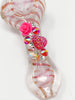 Pink Swirl Heart Crystal Glass Hand Pipe
