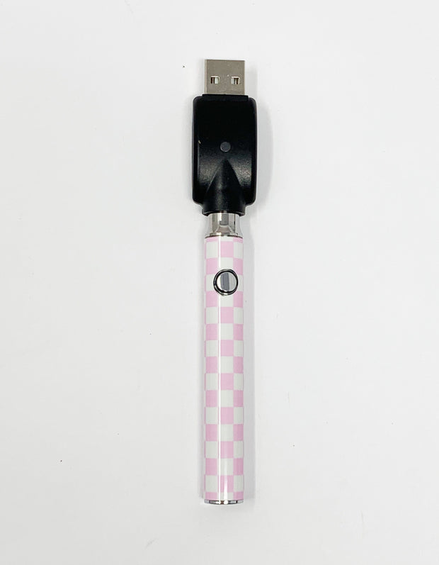 510 Threaded Battery Pink Checkered Designer Starter Kit