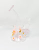 Bee’s and Daisies 6in Glass Water Pipe/Dab Rig