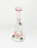 Pink Magical Mushroom Bent Neck Glass Water Pipe/Dab Rig