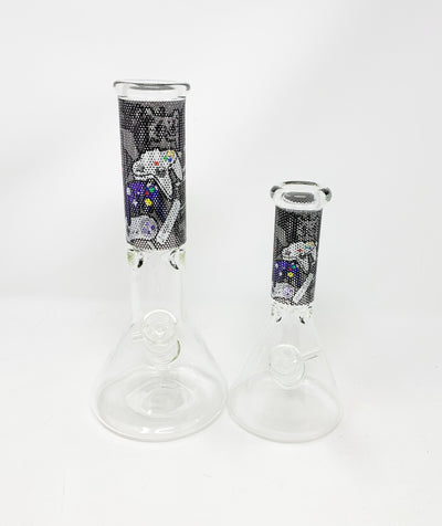 Gamer Controllers Beaker Glass Water Pipe/Bong