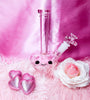 Pink Cupid Heart Glass Water Pipe/Dab Rig