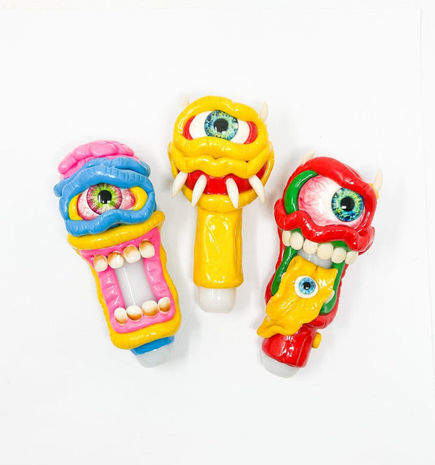Silly Little Monster Glass Hand Pipe
