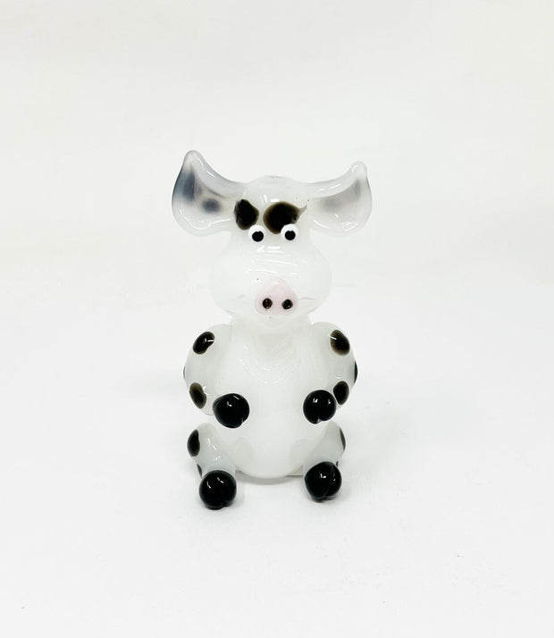 Cute Cow Glass Hand Pipe