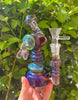 Colorful Fumed 7 Inch Glass Water Pipe/Dab Rig