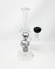 Rainbow Skull and Horns Glass Water Pipe/Dab Rig
