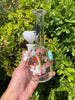 6.5in Red Rainbow Unicorn Rhinestone Glass Hand Pipe/Bong/Dab Rig