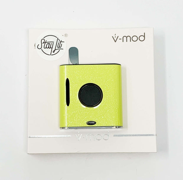 510 Threaded VMod Battery Yellow Glitter Starter Kit