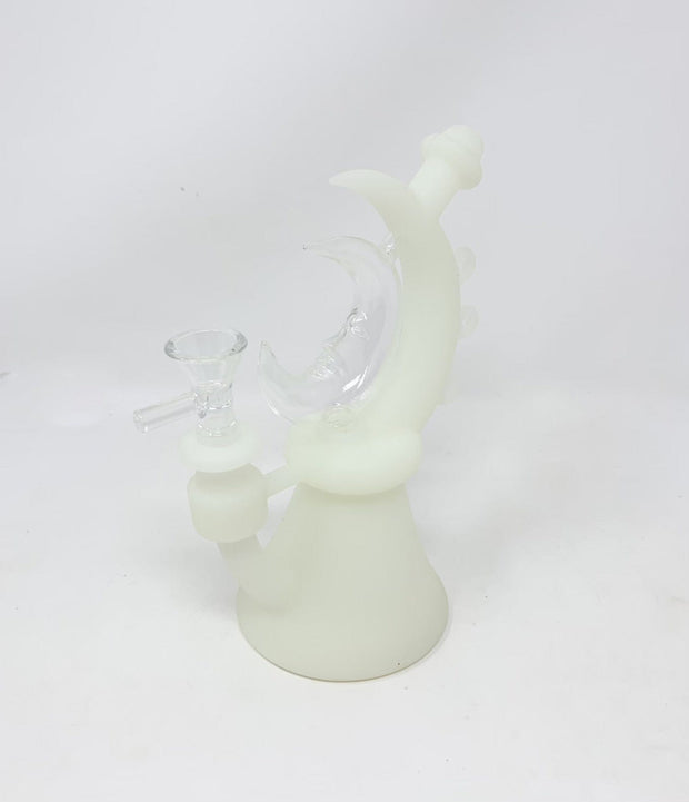 Glow In The Dark Moon Stars Silicone Water Pipe/Bong/Dab Rig