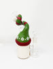 Angry Snowman Fiend Bent Neck Glass Water Pipe/Rig