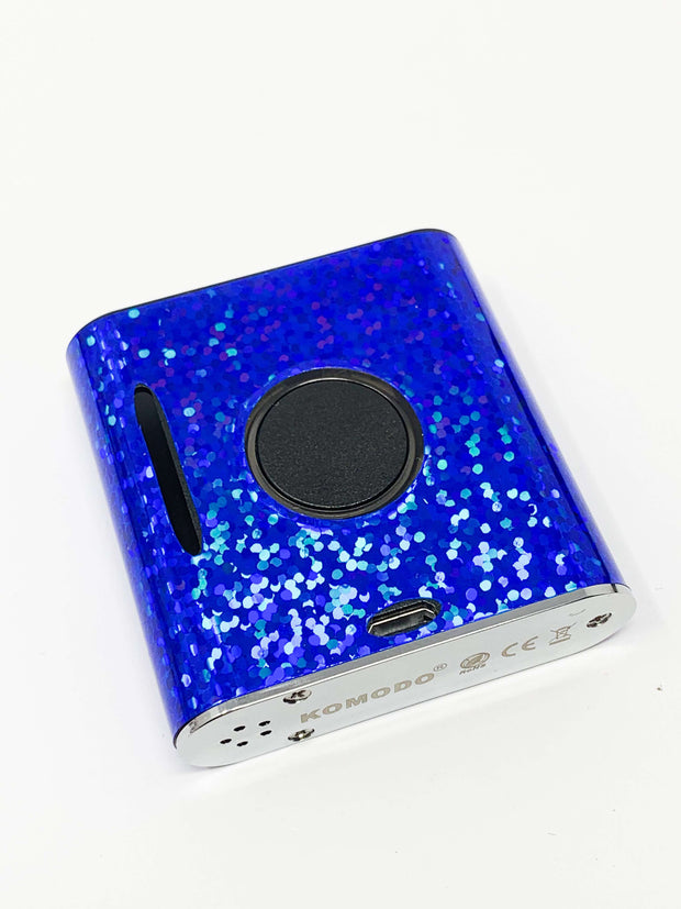 510 Threaded VMod Battery Royal Blue Holographic Glitter Starter Kit