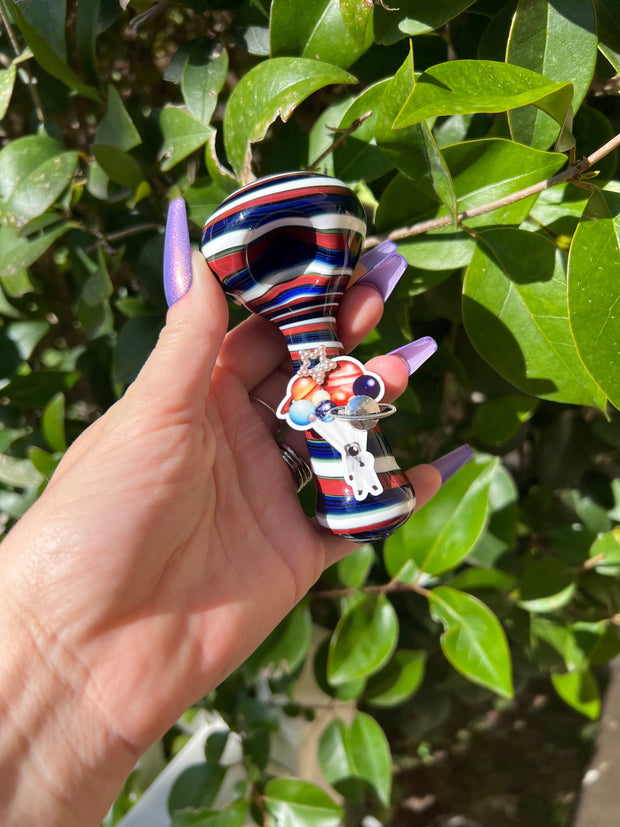 Space Astronaut Balloons Glass Hand Pipe