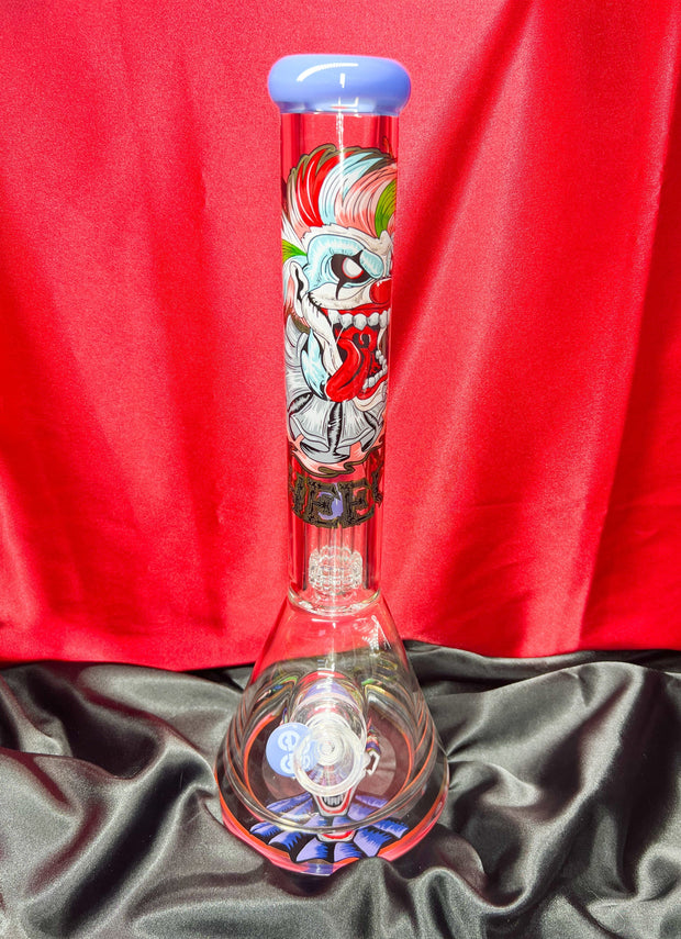 Cheech 16in Clown Glass Water Pipe/Bong