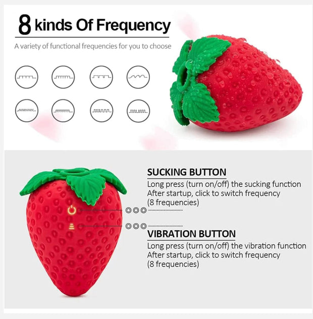 Strawberry Sucking Clitoris Vibrator