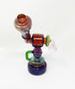 Colorful Fumed 7 Inch Glass Water Pipe/Dab Rig