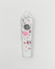 White Marble Crystal Hand Pipe Weed Leafs Hearts Crystal