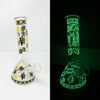 Glow In The Dark Bumble Bee Glass Water Pipe/Bong